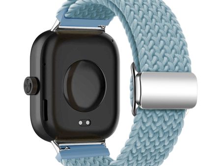 Xiaomi Smart Band 8 Pro   Redmi Watch 4 Strap Magnetic Buckle Woven Loop Watch Band - Rock Cyan For Discount