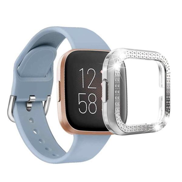 Fitbit Versa 2 rhombus frame - Silver Online now