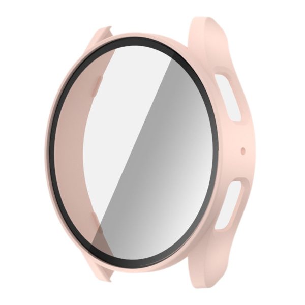 Samsung Galaxy Watch7 44mm Bump Resistant Watch Case with Built-In Tempered Glass Film - Pink Online Sale