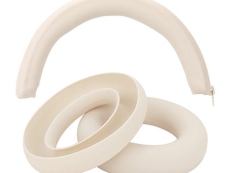 For Anker Soundcore Space One 1 Pair Headphone Ear Pads+1 Headband Sleeve - Beige Online