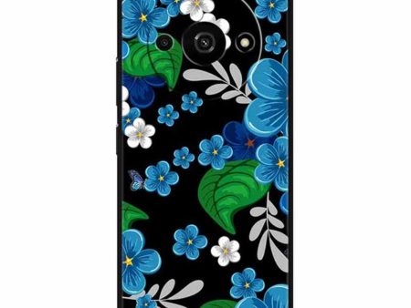 Imagine Xiaomi Redmi A3   Xiaomi Poco C61 cover - Blue Flower Hot on Sale