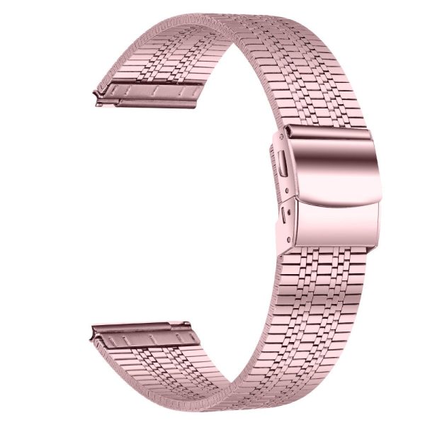 20mm Wrist Band Garmin Vivomove Style   Garminmove Style Stainless Steel Watch Strap - Rose Pink Online now