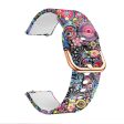 20mm Samsung Galaxy Watch Active pattern silicone watch band - Paisley Flower Fashion