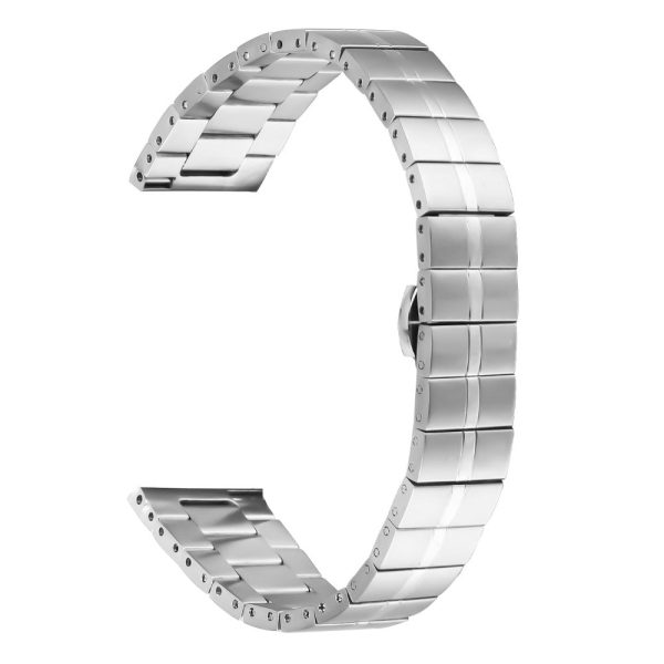 Huami Amazfit Bip 1S Stylish Stainless Steel Watch Strap Replacement Wrist Band - Silver on Sale