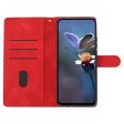 Flower Imprint Leather Case for Sony Xperia 5 , Wallet Stand Mobile Phone Protective Cover - Red Cheap