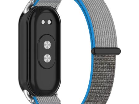 Xiaomi Smart Band 8   Smart Band 8 NFC Watch Strap Breathable Nylon Sport Strap - Blue+Grey Discount