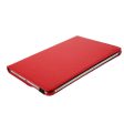 iPad Pro 13 (2024) Case Vegan Leather Tablet Cover 360 Degree Rotating stand  - Red Fashion