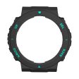 Huami Amazfit Active Edge A2212 bump resistant Frame Half Cover Smart Watch Bumper Case - Black   Blue Hot on Sale