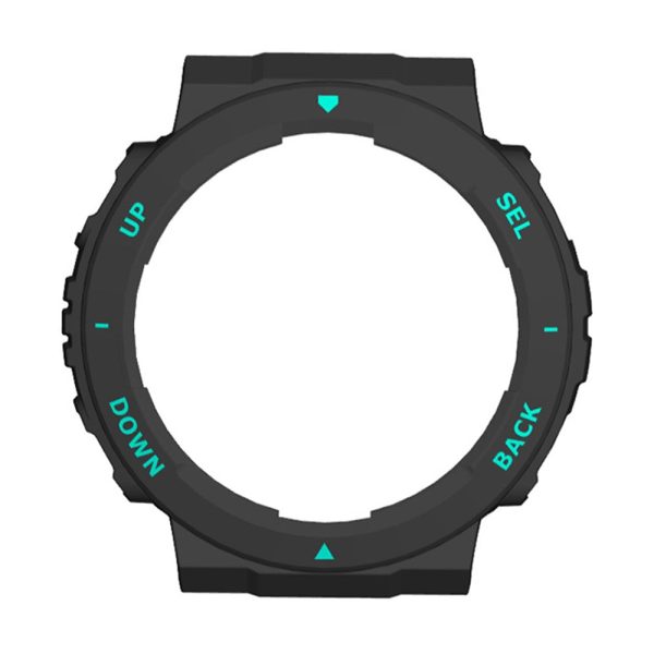 Huami Amazfit Active Edge A2212 bump resistant Frame Half Cover Smart Watch Bumper Case - Black   Blue Hot on Sale