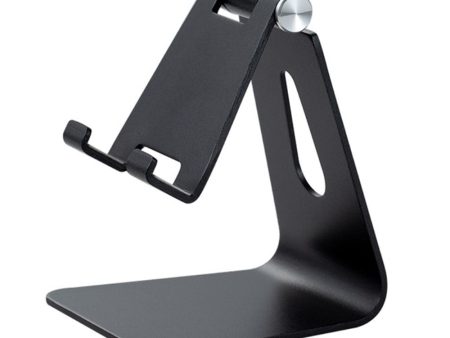 Universal aluminum large size desktop phone and tablet holder - Black Cheap