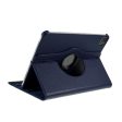 360 Rotating stand Litchi Skin Leather Tablet Case protector iPad Air 13 (2024)   Pro 12.9-inch (2022)   (2021)   (2020)   (2018) - Dark Blue For Discount