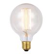 25w Filament E27, B22 G95, G125 Globe Warm White 2700k Dimmable Supply