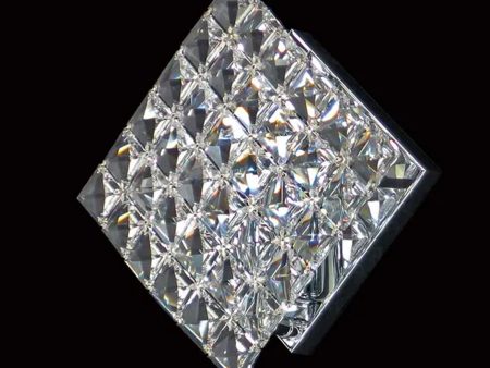 Asfour Crystal Wall Light in Chrome For Sale