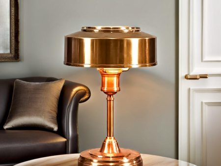 Bankstown Table Lamp in Antique Brass For Cheap