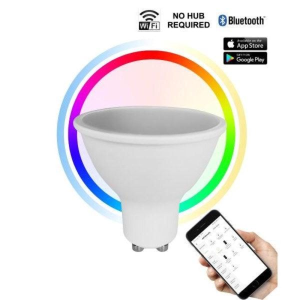 5w LED GU10 Smart Globe RGB+CCT SMTGU101 Dimmable For Sale