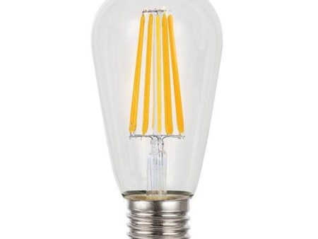 8w LED E27 ST64 Pear Globe Warm White 2700k 20991 Online Sale