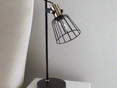 Ashley Cage Desk Lamp in Black Supply