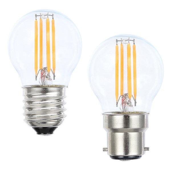 4w LED E27, B22 Fancy Round Globe Warm White 2700k Online now