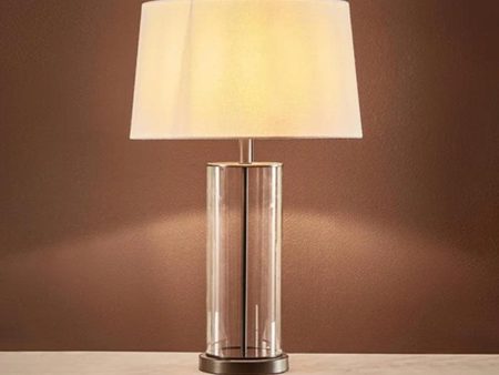 Iris Glass Table Lamp Base only in Black, Aged Brass or Polished Nickel For Sale