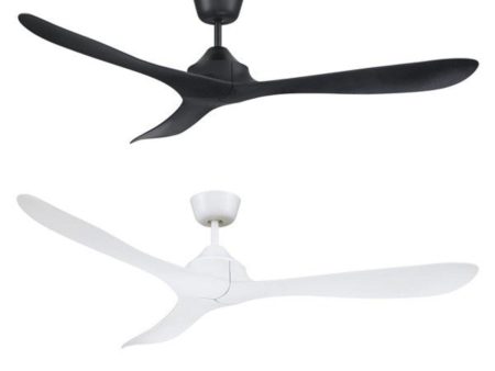 56  Juno DC Ceiling Fan Black, White FC1120143 Mercator Lighting Supply