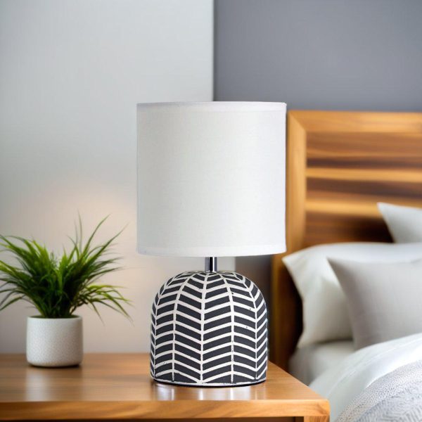 Mandy Complete Table Lamp in Grey, Taupe or White Sale