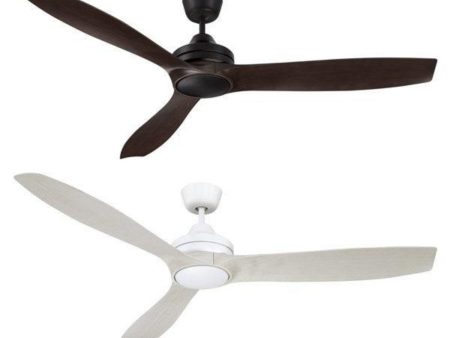 60  Lora DC Ceiling Fan Black, White FC1130153 Mercator Lighting Fashion