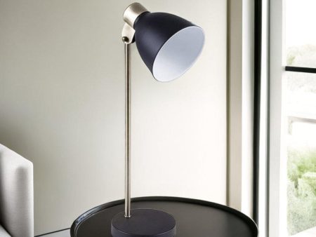 Leah Desk Lamp in Black or White Discount