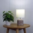 Mandy Complete Table Lamp in Grey, Taupe or White Sale