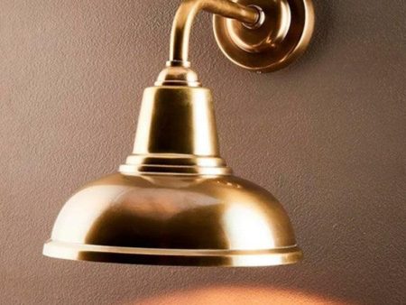 Seabrook Indoor Wall Light in Antique Brass or Antique Silver on Sale