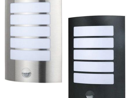 Stark Outdoor LED Wall Light with Sensor 14w 6000k in Stainless Steel or Black Online