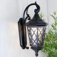 Brinley Mediterranean Outdoor Wall Light (Large) in Black Online Hot Sale