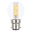 4w LED E27, B22 Fancy Round Globe Warm White 2700k Online now