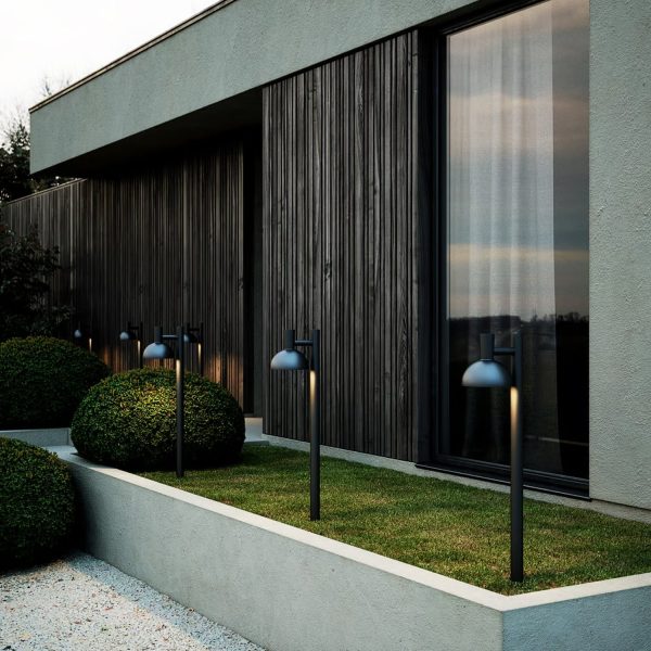 Arki 100 Garden Bollard Light in Black or Galvanized Discount