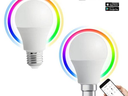 8w LED E27, B22 A60 Smart Globe CCT+RGB SMTGLS1, SMTGLS2 Dimmable Online now